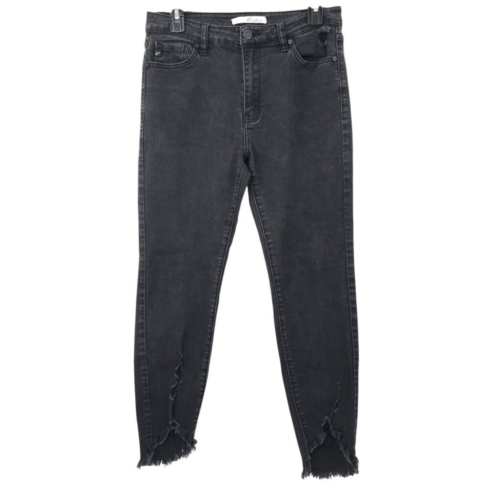 KanCan Distressed Ripped Ankle Skinny Jeans Womens 9 High Rise Denim KC8395BK